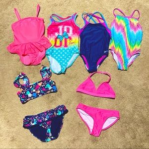Lot of Girls Swimsuits Size 7/8 and Medium